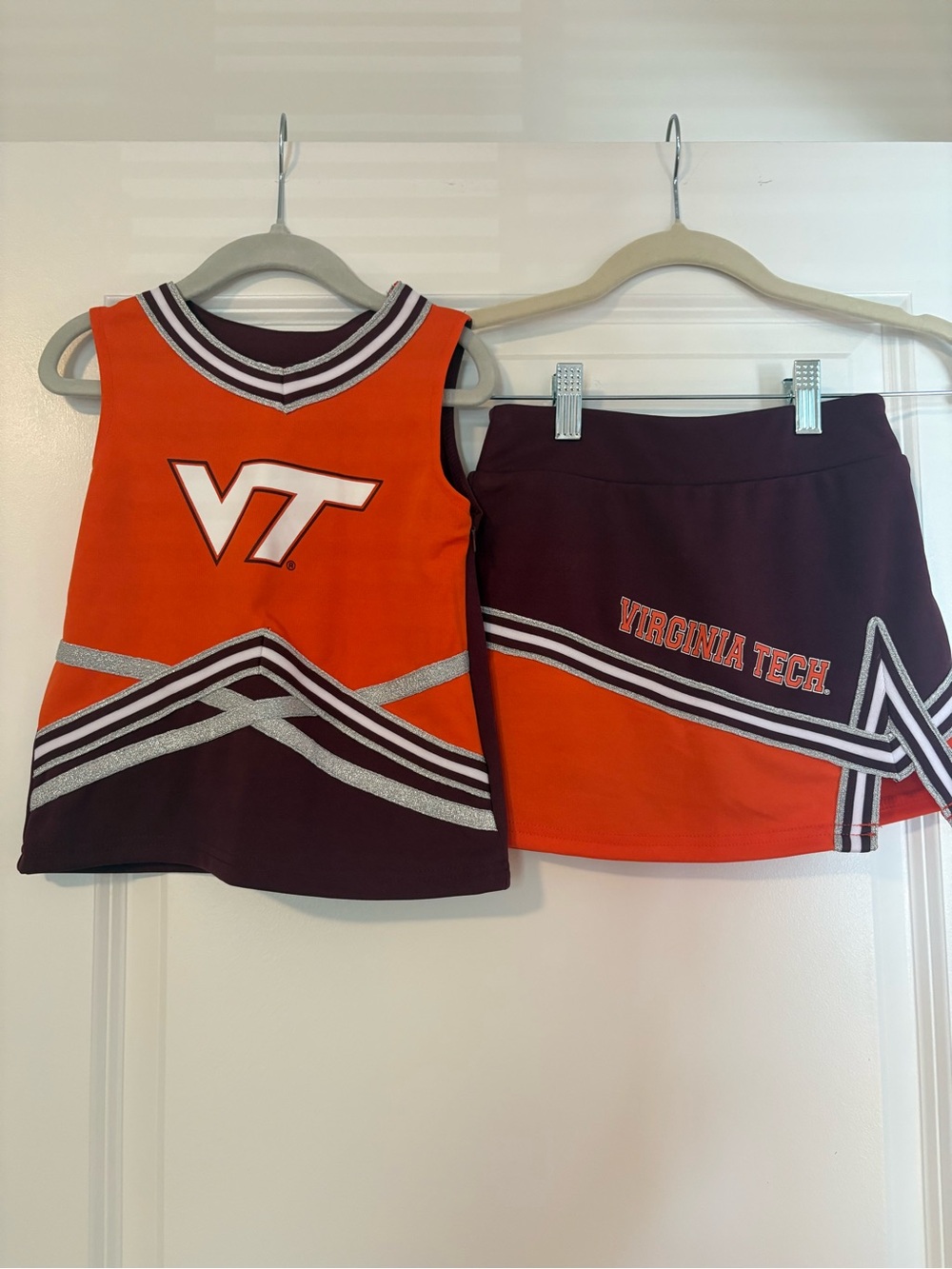 Colosseum Orange and Maroon Virginia Tech Cheer Set